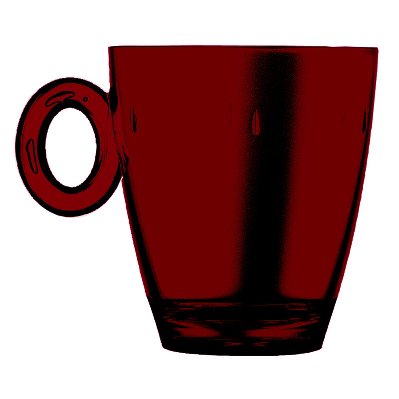 Tasse en polycarbonate - 6 pièces - , Garnet