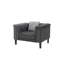 Chaise d'intérieur, chaise capitonnée avec 1 coussin décoratif