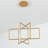 Vollmer 3-Light LED Square/Rectangle Chandelier Remote Dimmable -614535293