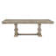 Ensemble de table de salle à manger de style traditionnel 7 pièces avec rallonge et 6 chaises d'appoint en bois au fini gris brunâtre-550586226
