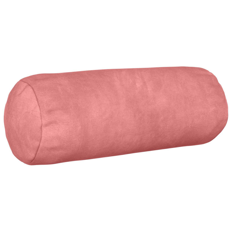 Dark Grey Cushion, Cylinder 15cmH x 40cmW, Pink