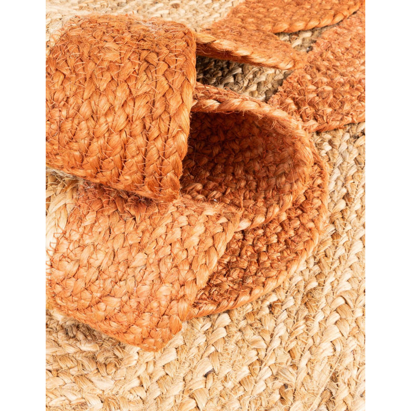Cosner Hand Braided Area Rug, Rectangle 8' x 10'