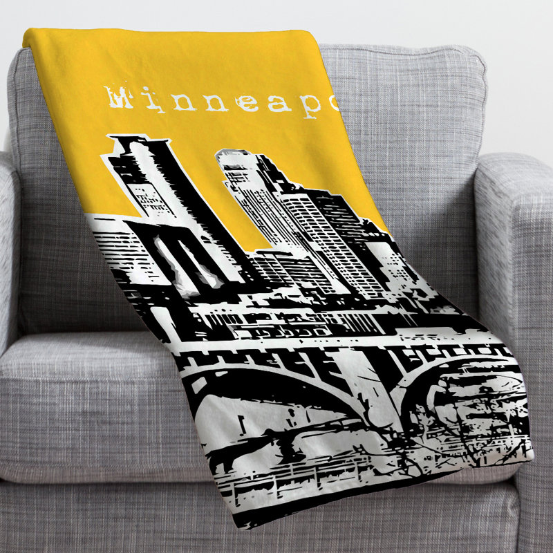 Jeté Bird Ave Minneapolis, Moyen, Jaune