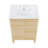 Cascade 24 in. Natural Oak Bathroom Vanity With White, 3-Hole Ceramic Sink Top-100841254-100841255