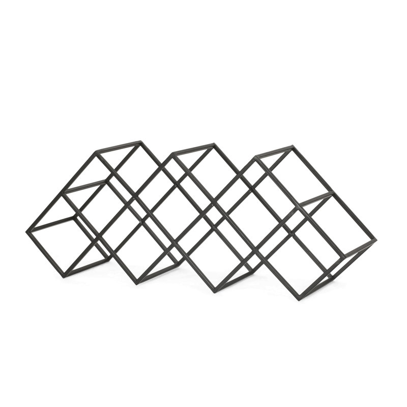 BLACK IRON WINE RACK