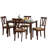 Tamakia 4-Person Solid Wood Upholstered Dining Set