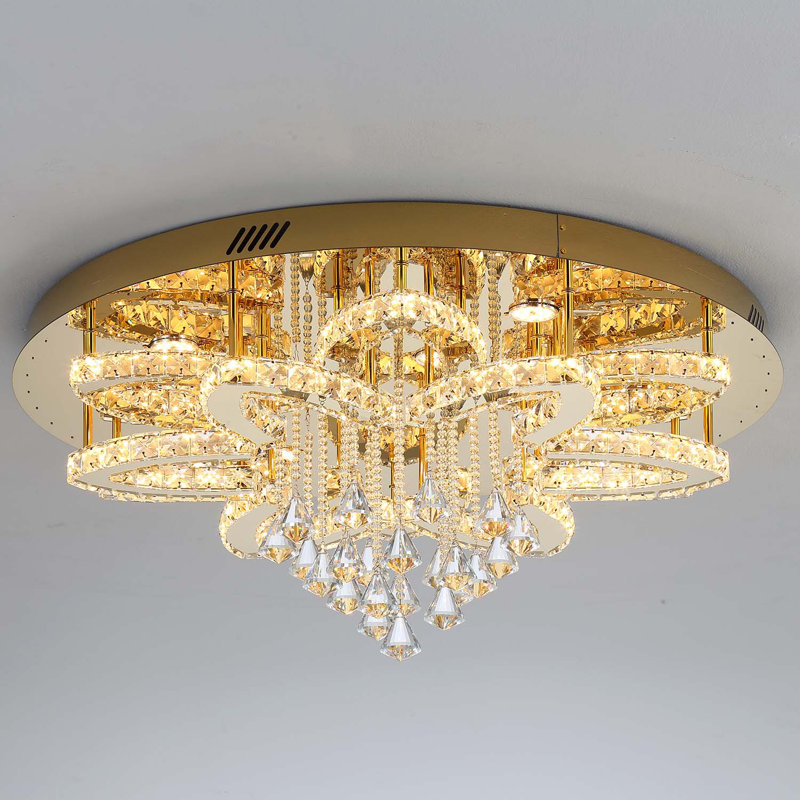 Luminaire plafonnier encastré W32 Modern, Doré