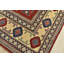 Tapis rouge en laine noué à la main de conception unique 8 pi 5 po x 11 pi 8 po Gabbie