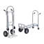 Diable convertible en aluminium 2 en 1, capacité de 800 lb, chariot utilitaire pliable avec roues en caoutchouc