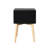 Mid Century Modern Design 2 Drawers Nightstand With Rubber Wood Legs