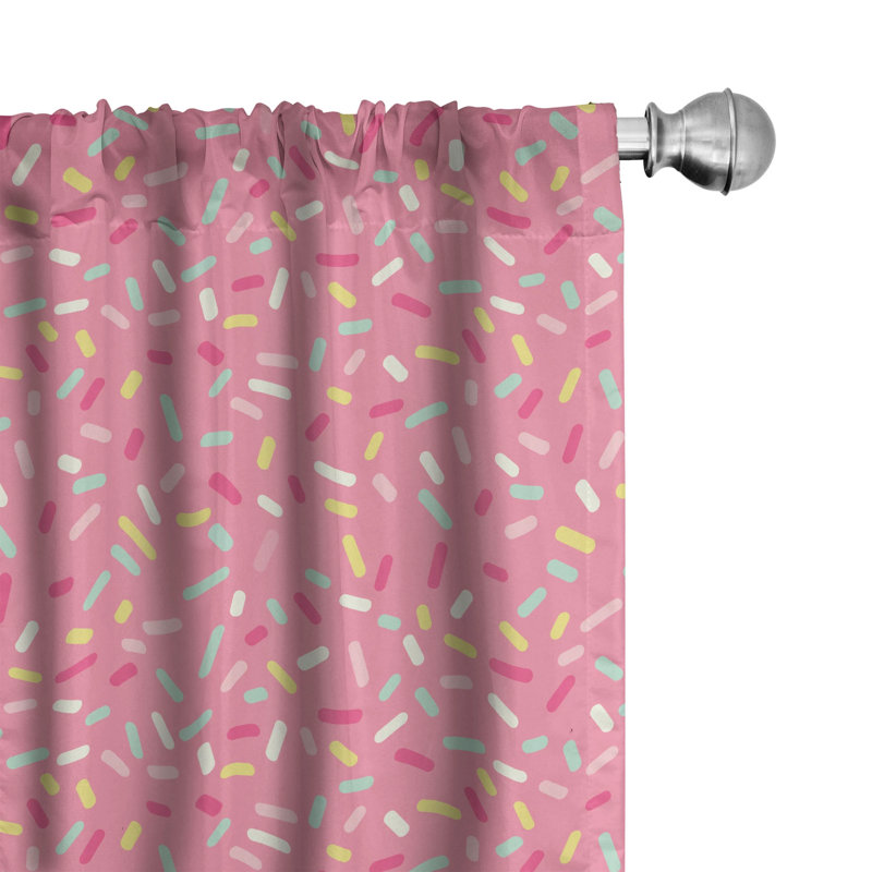 Ambesonne Room Darkening Sliding Panel Pair, 28" x 84"