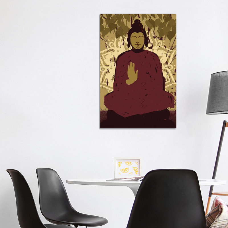 Under The Bodhi Tree II by Jacob Green - Wrapped Canvas Painting, 101.6 cm H x 66.04 cm W x 3.175 cm D