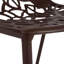 Ensemble de salle à manger 5 pièces avec table ronde en verre et 4 chaises d'appoint en aluminium Houser-88498373