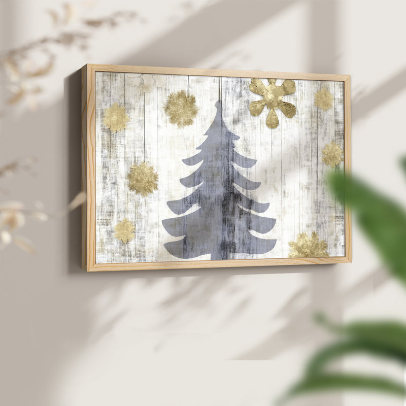 Chirstmas Art-C - Reproduction encadrée - réarmable, H 16 po x l 20 po, Naturel