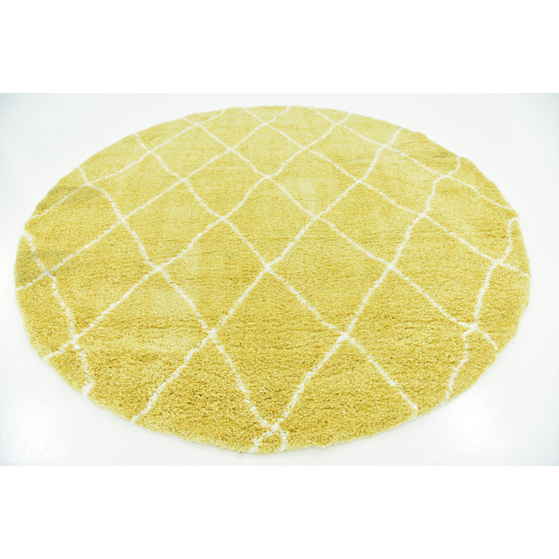 Reardon Geometric Indoor Rug, Round 8'