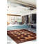 Tapis brun clair Teimani 7 pi 0 po x 9 pi 3 po