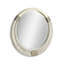 Water Round Solid Wood Framed Mirror