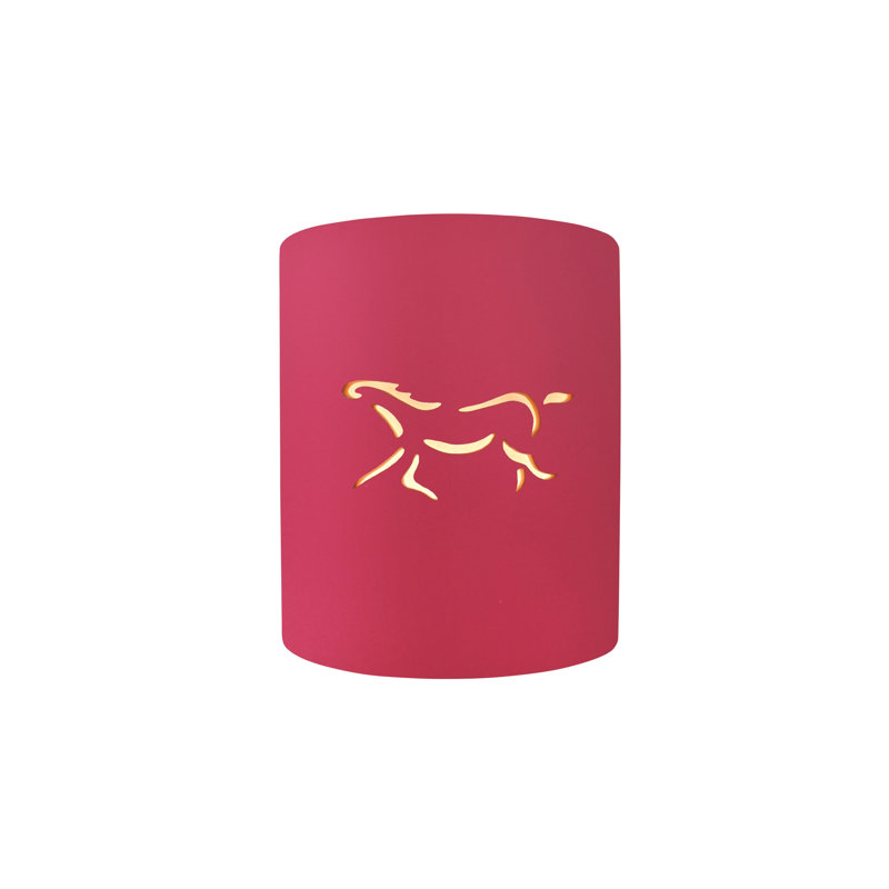 Applique murale 1 lumière Braaten, Cheval, Cerise