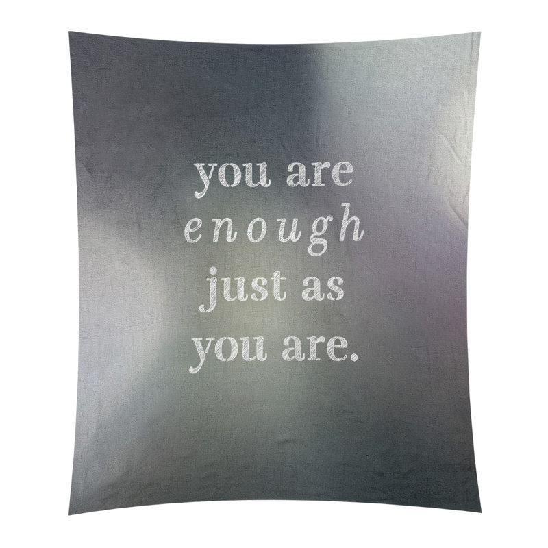 En polyester, vous êtes assez tapisserie quot, H 60 po x l 51 po, Noir / Blanc