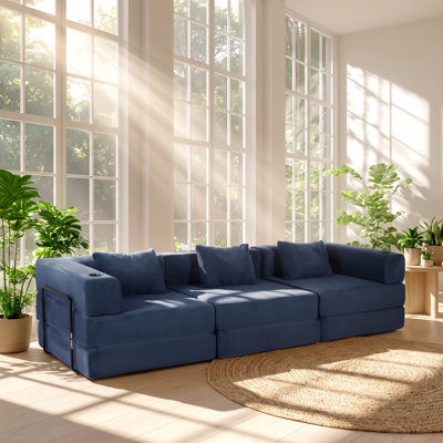 Canapé-lit modulaire convertible en chenille de l 118,11 po x P 39,37 po x H 24,8 po Yoo DoHome