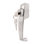 Aluminum, Push Button Screen or Storm Door Latch with Tie Down and Key (Single Pack)
