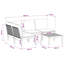  Garden Lounge Set Solid Acacia Wood & Rope Sofa Outdoor Furniture Patio-523355062