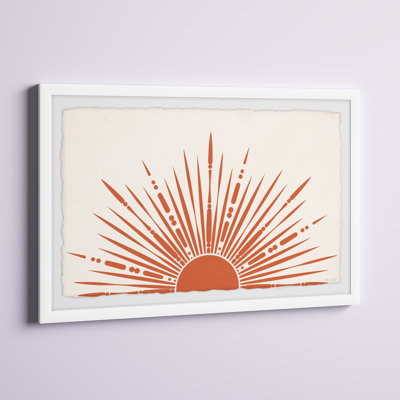 «The Sun Rays», reproduction encadrée