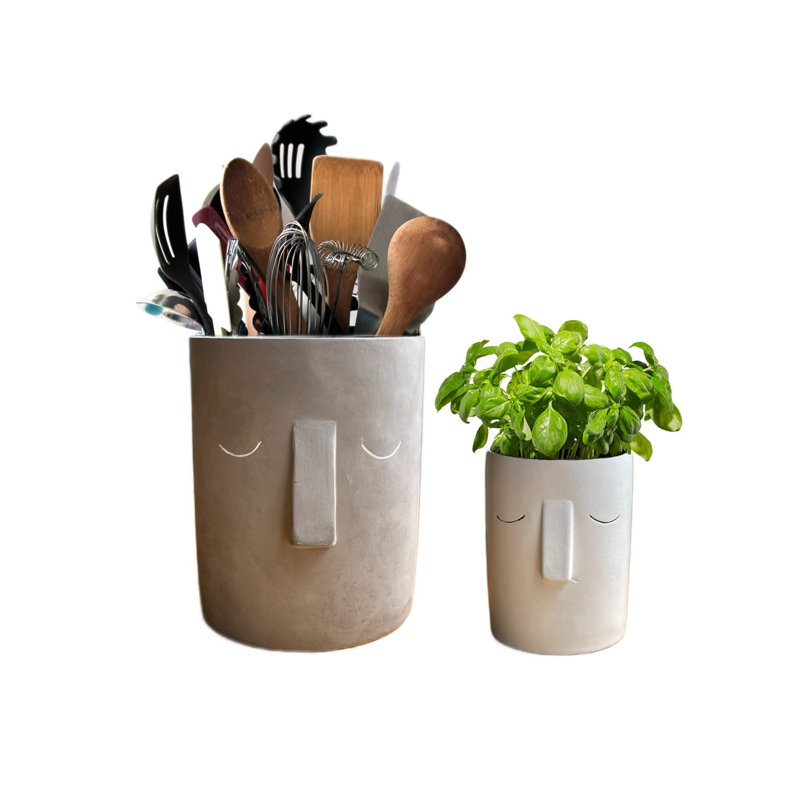 Stainless Steel Round Utensil Crock