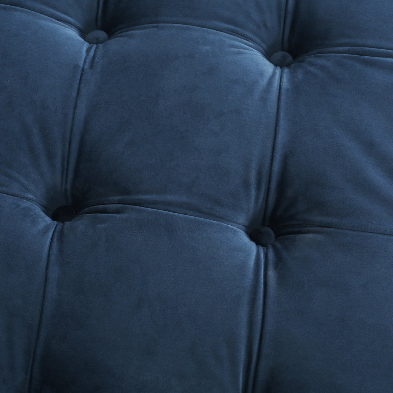 Velours bleu moderne pour une utilisation polyvalente dans des sièges décontractés