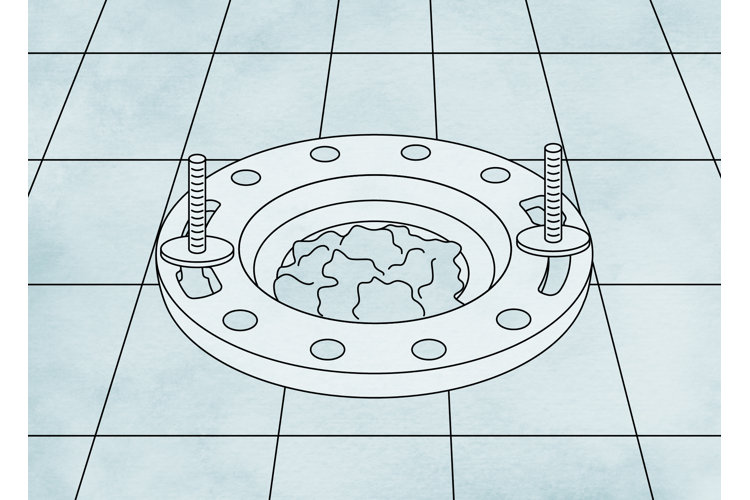 replace the toilet flange
