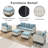 Naresa - Person Patio Conversation Set with Cushions-1150708440-1150708417