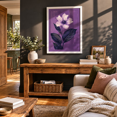 Pale Bloom Botanical - Framed Print