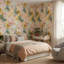 Papier peint floral, Bohème moderne