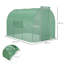 Ansu Large Polytunnel Walk In Greenhouse Mesh Windows Green (3 x 2 m)