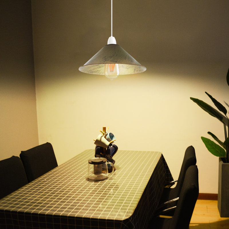 Veltri 10cm H Metal Cone Shape Pendant Shade ( Uno ), Brushed Brass