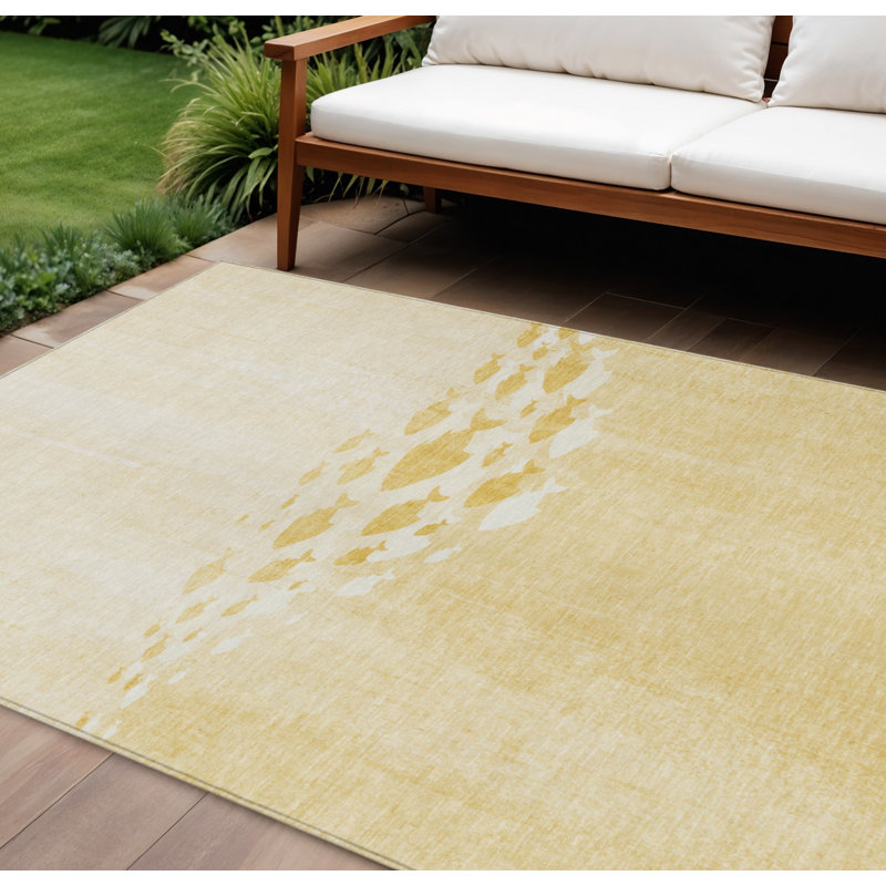 HomeRoots Rectangle Machine Woven Area Rug