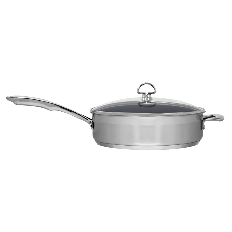 Sauteuse Induction 21 Steel® avec couvercle, 5 pintes