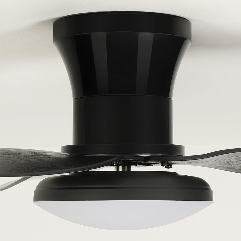 Ventilateur de plafond d'intérieur à pales en ABS de 40 po Karlena avec ensemble d'éclairage à DEL à intensité variable et télécommande, 3 températures de couleur, moteur CC réversible à 6 vitesses, minuterie