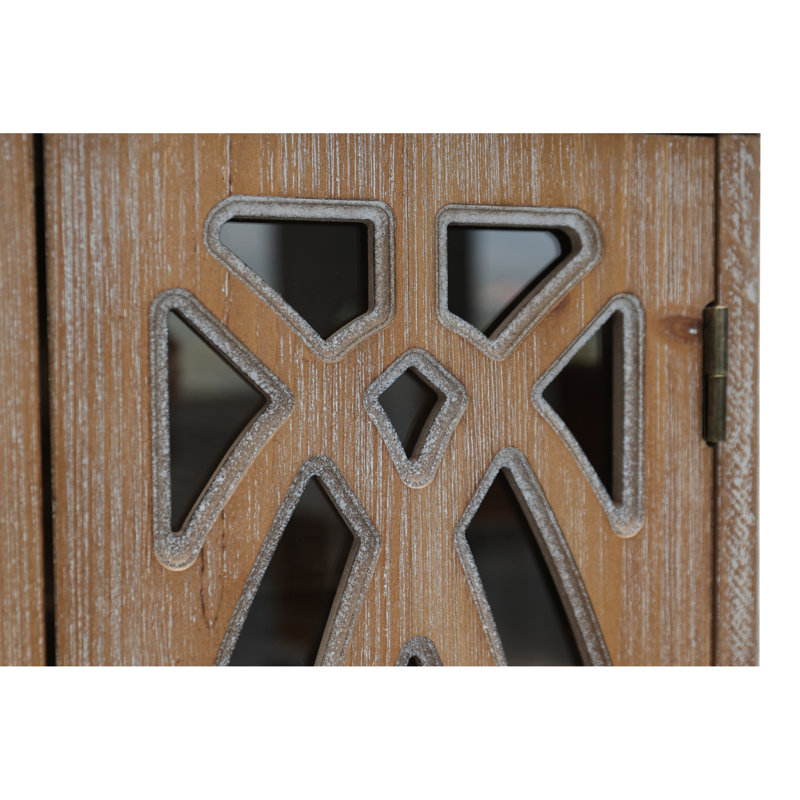 Armoire murale rustique en bois naturel de style rustique pour salle de bain