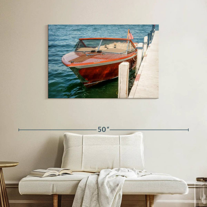 Mehar Boat At Lake Geneva, 26" H x 39" W