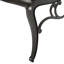 2 fauteuils, conception classique et volute, structure en aluminium léger et décorations florales rouille et ornée, 26,96 po x 22,34 po x 35,8 po, chaise 2 pièces à assembler, fabrication rouille complexe, confortable-124866848