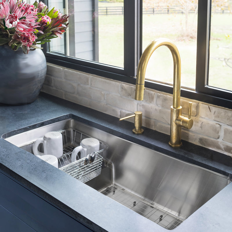Nantucket Sinks x Studio Dearborn Pro Series Undermount Stainless Steel Kitchen Sink