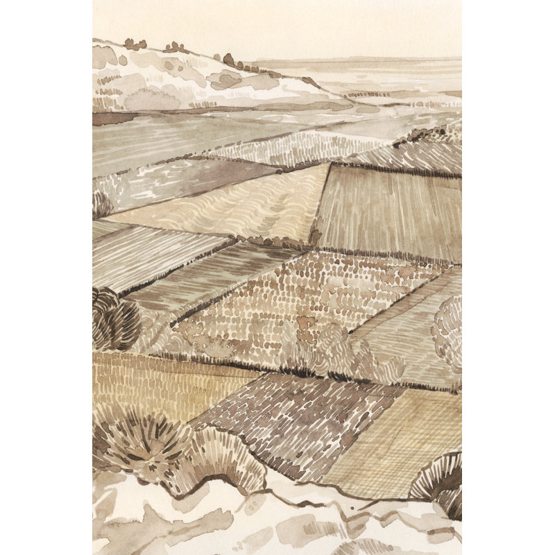 Arable Land I by Grace Popp - Painting, Wrapped Canvas, 122cm H x 81cm W
