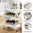 3-Tiers Stainless Steel Utility Cart with Wheels,17.7*11.8*29.5 inch Rolling Cart,Metal Cart, Salon Trolley Cart,Kitchen Storage Cart,Bathroom Cart,Metal Cart-78878954