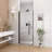 Cressa Semi-Frameless Circular Pivot Shower Door With Tempered Safety Glass And Corrosion-Resistant Frame-123043999-123044002