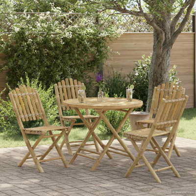 Bamboo Patio Folding Chair Folding Chair Set