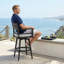 Tabouret de bar rotatif moderne (ensemble de 2)