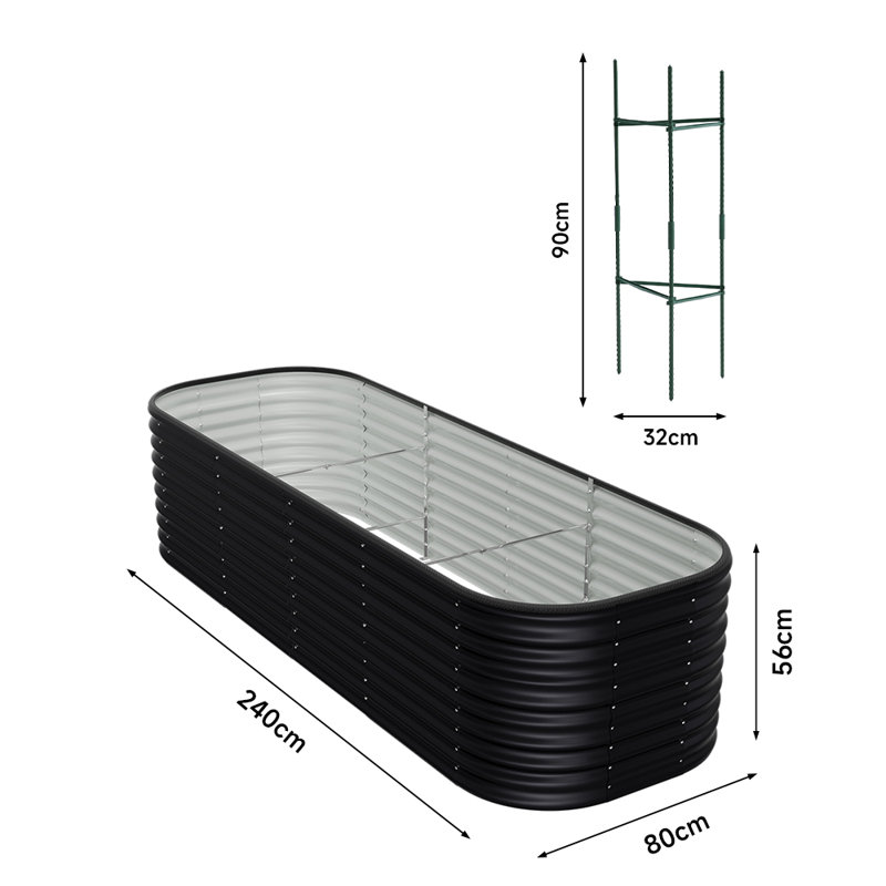 Raised Garden Bed, Anthracite