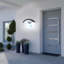 Aedan Black Integrated LED Outdoor Wall Light Built-in Motion Sensor-913854239
