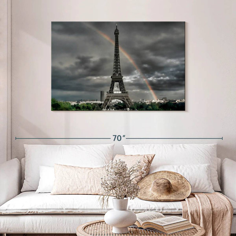 Kavia Rainbow Over Eiffel Tower, 30" H x 45" W
